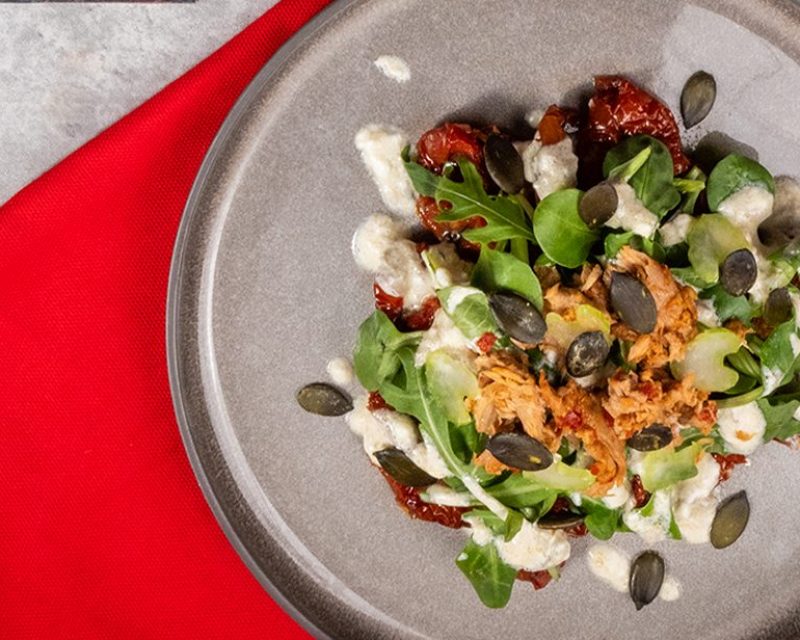 Getrocknete Tomaten mit Thunfisch-Creme