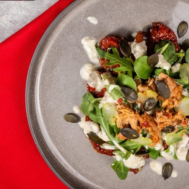 Getrocknete Tomaten mit Thunfisch-Creme